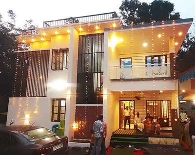 Completed project at Kottarakkara 
Mr. Shiju Philip and family 
House warming ceremony 
Area   2000 sqft