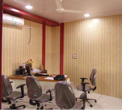 PVC WALL PANEL 
OFFICE RENOVATION
#wallpannel 
#WALLPAPER