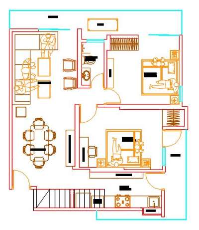 2BHK House plan in Noida 
only 500