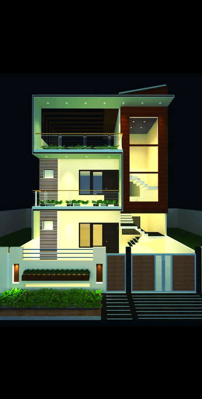 PROJECT 69 (B) 36x50 floor plan and 3d plan with day and night mode...