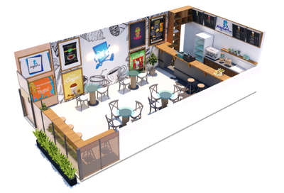 Mini Cafe Interior  #cafedesign  #cafe  #cafeseating  #cafè  #cafeinterior  #3d  #3dmodeling