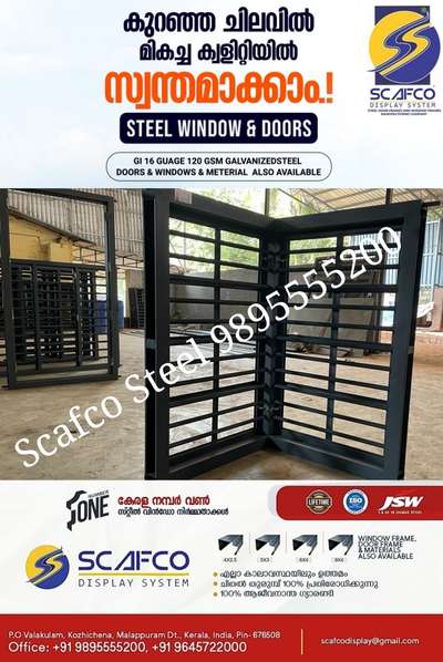 Scafco Steel Door Frame And Window Frames manufacturer 9895555200