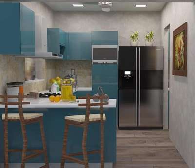 U- Shape Modular Kitchen With Breakfast Counter. 
Contact For More Details:- 9958220900

 #ModularKitchen 
 #modularwardrobe 
 #Modularfurniture 
 #HomeDecor 
 #homedesigne
