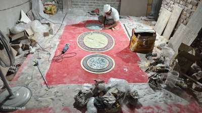 Semi precious stone inlay handicraft work at marble floor #noidaintreor  #noidaarchitects  #dwarkaarchitect  #HouseDesigns  #Delhihome