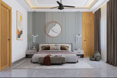 Contemporary Bed room  #keralaarchitectures  #kerala home design