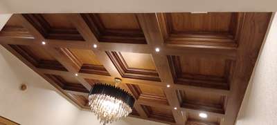 gypsum ceiling# wooden grains#traditional wooden finish work