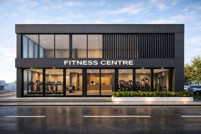 #commercial_building  #commercialdesign  #fitnesscentre  #exteriordesigns  #3d