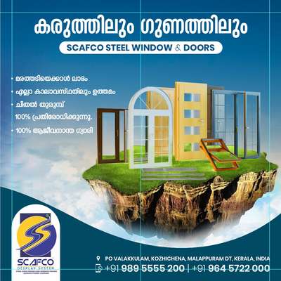 Scafco Steel Door Frame And Window Frames manufacturer 9895555200