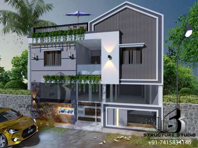 Introducing my latest house design! Proudly crafted by Structure Studio. For unique and innovative house designs, contact us today. 
. 
. 
. 
. 
. 
. 
 #ElevationHome #HouseDesigns #exterior_Work #facadedesign #ElevationHome #FloorPlans #indorehouse #indorearchitect #indoresityconstruction #HouseConstruction #ElevationDesign #frontelivation