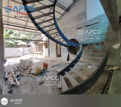 HELICAL DESIGN METAL STAIRCASE STRUCTURE 

#metalstairs #spiralstair #spiralstaircase