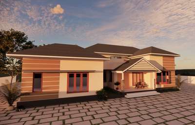 budget friendly 3d elevation done for a client from kottayam
area:2500 sqft 

 #3D_ELEVATION  #revitarchitecture  #keralahomeplans  #slopedroof  #enscape3d  #KeralaStyleHouse  #keralahomedream  #keralahomeconcepts