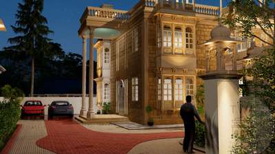 Heritage 3D home Design | Architectural Visualization  
#architecturalmasterpiece 
#heritageelevation