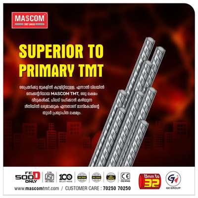 MASCOM  FE500D TMT STEEL BARS 

contact on +91 8589978782

#MANUFACTURER 
#TMT 
#STEEL
#KERALA 
#FE500D