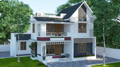 Vellarkkad (Thrissur )2012 sqft 3 bhk plan