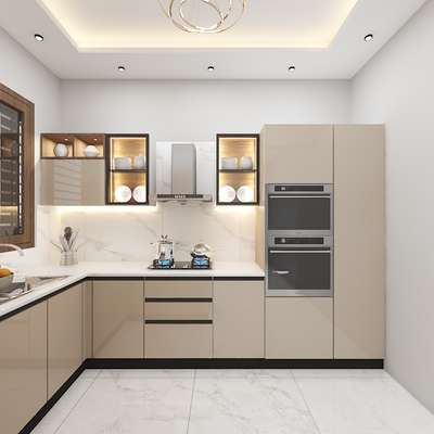 Modular kitchen with urban space design Contact us instagram number #ModularKitchen  #modularwardrobe  #Modularfurniture #InteriorDesigner #homeinterior #OfficeRoom #