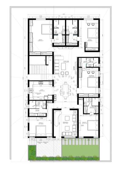 Architectural plan Design
4bhk residential.