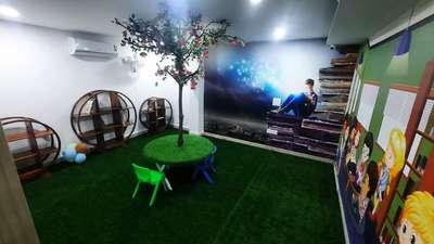 Wallpaper, LVT Flooring, Foam sticker, Artificial grass, Carpet , kids school flooring work done in MY PUTHIL (pre school) Indrapuram, Ghaziabad. 
For any query or work WhatsApp 092681 10977