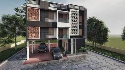 2 Storey Appartment Building @ Trivandrum
Client: Aframe Developers
Design: CIVILMANTHRA DESIGNERS  #appartments  #3delevations  #exteriordesigns
