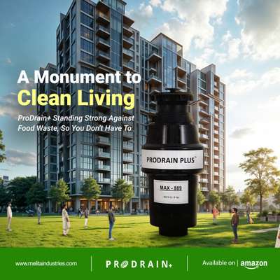 🏢 A Cleaner, Smarter Future Starts Here 🌱

Introducing ProDrain+, the ultimate solution for managing food waste in modern living spaces. Say goodbye to waste hassles and hello to clean living, with the power to transform households and communities.

🛠️ Engineered for efficiency
♻️ Designed for sustainability
💡 Empowering a healthier lifestyle

Your monument to clean living awaits. Available now on Amazon and at melitaindustries.com.

#SustainableLiving #CleanLiving #FoodWasteManagement #ProDrainPlus #SmartHomes #EcoFriendlySolutions