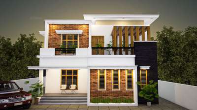 3DElevation                              2bhk                                                    location:tirur, malappuram    #3D_ELEVATION  #ElevationHome  #ContemporaryHouse