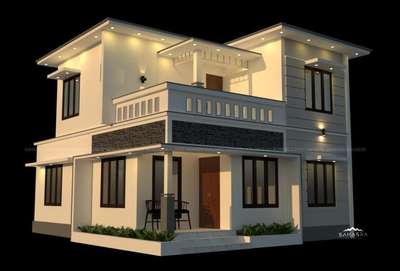 "Where vision meets reality"3D😍.....A 1200sqft 🏠
 #frontelivation  #sweethome  #homedesignideas  #ContemporaryDesigns  #exteriorart  #Architectural&Interior  #homeplanners  #_designers  #sahasrabuilders  #allkeralaconstruction