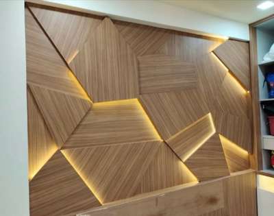 Wooden Art Work with Light