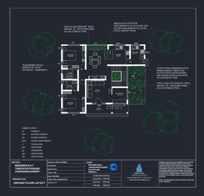 Proposed plan for Construction of residential building at Changanacherry Client - Mr.Sibichen
Location - Thrickodithanam #FloorPlans #plans #2DPlans #ContemporaryHouse  #koloapp #signaturesinfrastructures