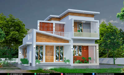 3bhk.. 1120 sqf 3d elevation