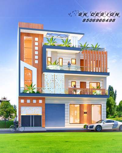modern home elevation design 😘👌 #modernhousedesigns #modernhome #ElevationHome #ElevationDesign #exteriordesigns #CivilEngineer #HouseConstruction #constuction #Architect #frontelevationdesign #3Dhome #trendingdesign #skdesign666