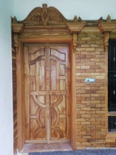 Entrance Door with Teak wood