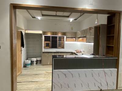 Modular kitchen in pvc mica