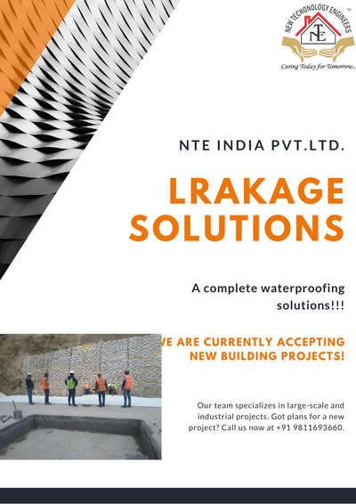 A complete waterproofing solutions....