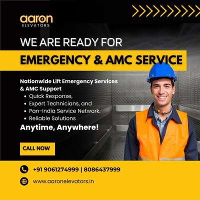 Ensure your elevators run smoothly year-round with Aaron Elevators' Annual Maintenance Contract (AMC). Reliable service, expert care, and unmatched support to keep your lifts in top condition.

Choose safety, choose reliability – Choose Aaron Elevators.

 #aaronelevators #amc #keralam #service #aaronlifts #aaronelevatorskerala