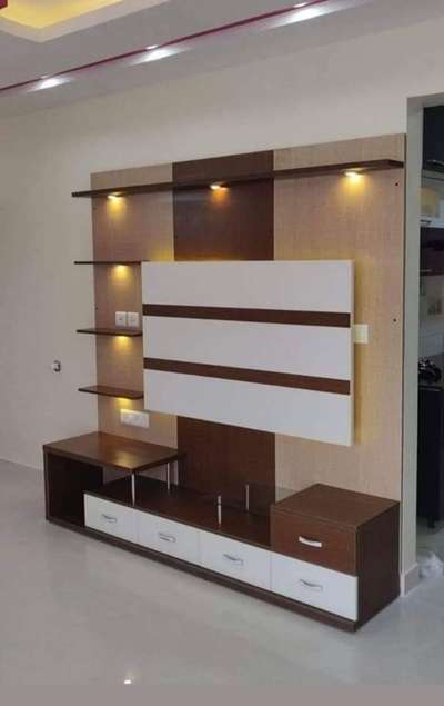 t.v.panel with led light modular desine