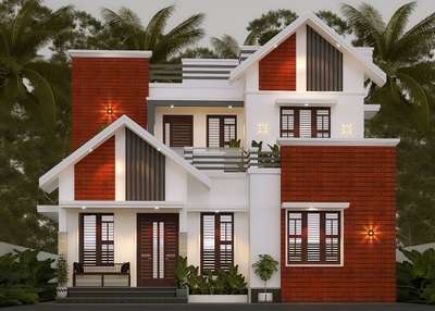 #homeart designers & developers 
 #HouseDesigns 
1500 sqft double storied 3 BHK home design in kuriyanipally @pathanamthitta district kerala