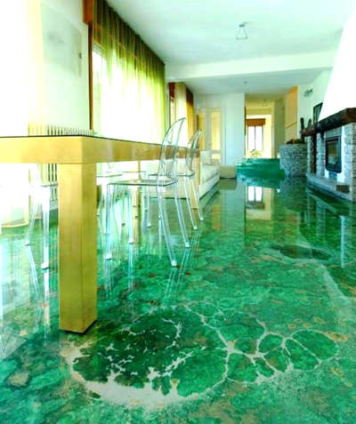 metallic epoxy flooring new design call 8982124143