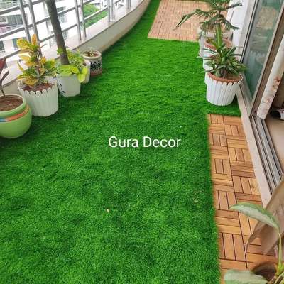 grass work & deck tiles