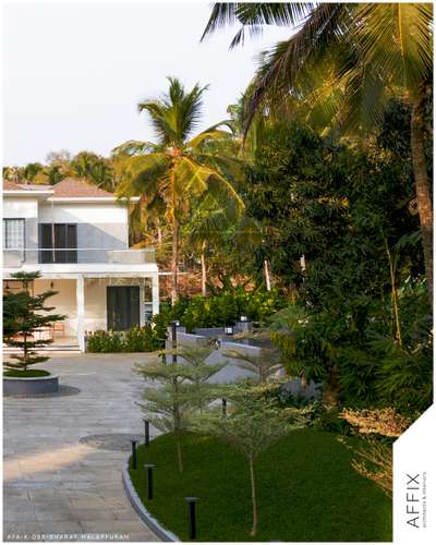 A serene blend of contemporary design and tropical charm, crafted to create timeless memories #Architect  #architecturedesigns  #Architectural&Interior  #kerala_architecture  #architectureldesigns