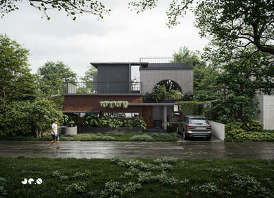 Project: SLATE - where grey harmonizes with green. A quiet balance of form, nature, and material honesty.

#keralaarchitectures #modernminimalism #modernhouses #ContemporaryHouse #ContemporaryDesigns #Minimalistic #LandscapeDesign #ElevationDesign