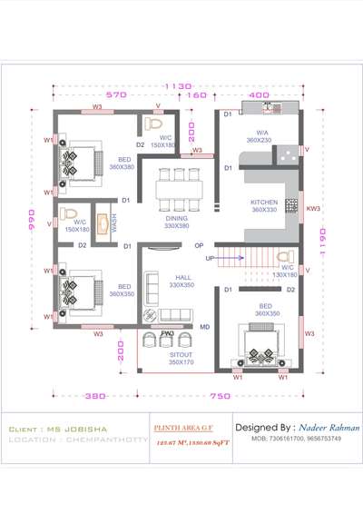 East face 3bhk floor plan 

#3bhk #3Bed #FloorPlans #singlefloor #KeralaStyleHouse #1300sqft #SmallHouse #budgethomeplan