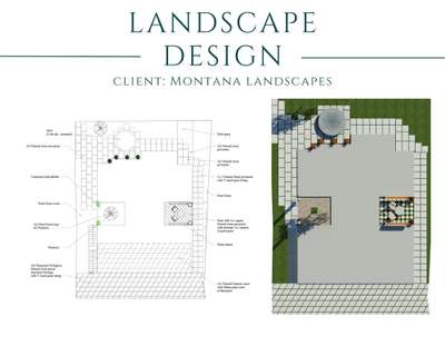Landscape design 
with detailing & estimation
Client: Montana Landscape