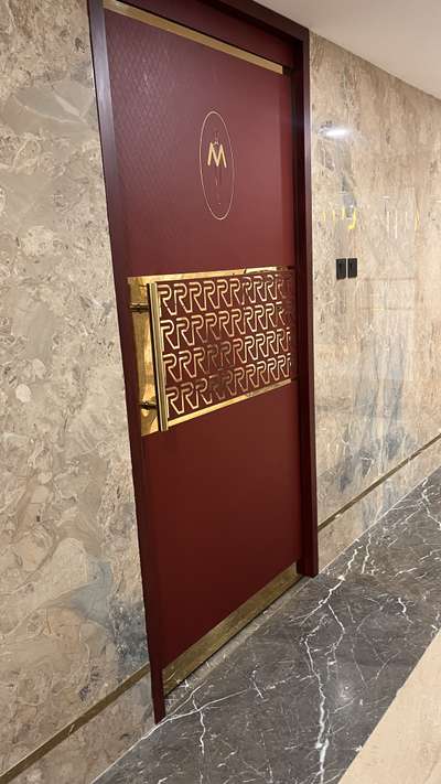 WPC laminated door

completed project - regal theatre calicut, easthill 
 #wpcdoor  #wpcframes