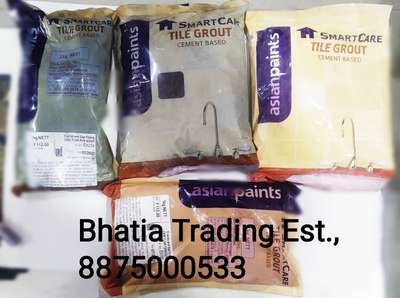 Asian Paints Tile Grouts 1kg Standard Packing. 

Shades Available: 
Cotton Wool
Ivory
Terracotta
Raven Song 
Caffeine
Gold Standard
Grey 
Patch of Blue
Arabian Sand. 

Contact for Bulk Orders! 

Contact number:9783306006
8875000533.
 #hargharkuchkehetahai 
 #asianpaints 
#asianpaintshomepainting 
#BTE
#BTERaj #FlooringTiles #KitchenTiles #BathroomTIlesdesign #Tiling #tileflooring #tilegrout 
#grouting #tile_adhesive 
#bhatiajiraangwale 
#bhatiatradingest