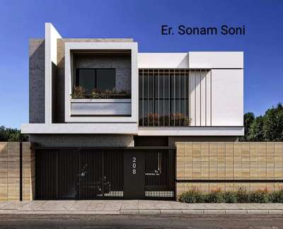 New Elevation work#2000 Sq ft#Project by -Er. Sonam Soni