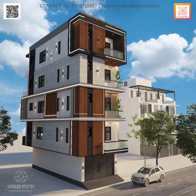 elevation designed for our new project in rohini.... #ElevationDesign  #residenceproject  #exteriordesigns  #delhi  #rohinisector24  #trendingdesign