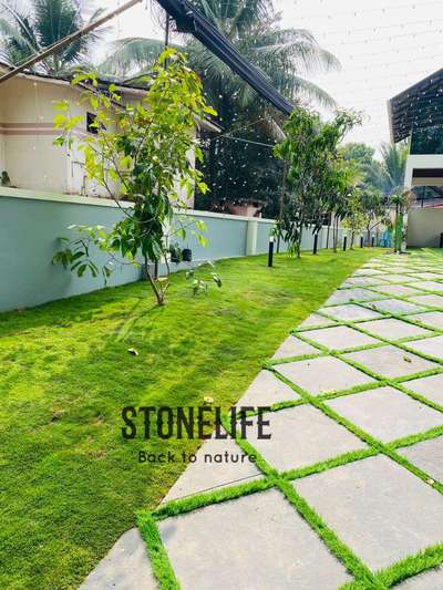 # grass lawn#landscape#stonepaving#