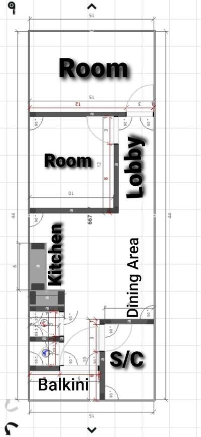 Plot Area - 15×44