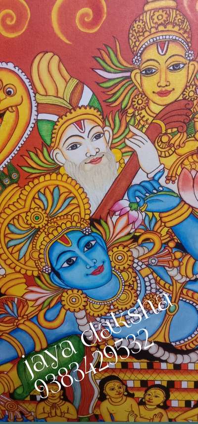 ananthasayanam🔸
Mural painting
size-67x43
dm for order 👇
9383429532
#muralpainting #lordvishnu #keralamuralpainting #traditionl #HomeDecor #muralpaintingoncanvas #WallPainting #AcrylicPainting #intiriordesign #muralart #lordkrishna