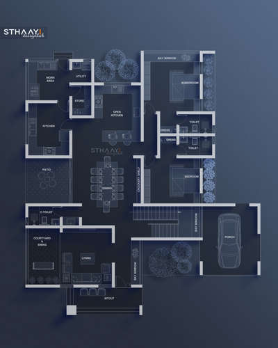 5BHK RESIDENCE FLOOR PLAN