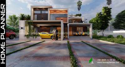 3000 sqft Modern home design.
Location - Trivandrum.
 #moderndesign #ContemporaryHouse #4BHKPlans #architecturedesigns #Architectural&Interior